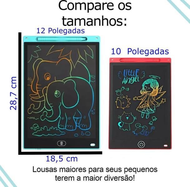 Imagem de Lousa Mágica Digital 12 Polegadas Infantil Colorida