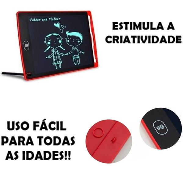 Imagem de Lousa Mágica Digital Lcd Infantil Para Desenho Com Caneta 10"