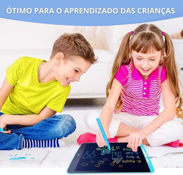 Imagem de Lousa Mágica Digital Tablet 12" LCD Para Escrever Desenhar Futuro Kids Quadro De Desenho Brinquedo Infantil