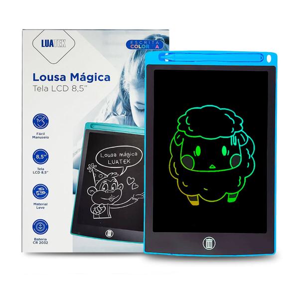 Imagem de Lousa Magica Infantil Digital 8,5 Lcd Tablet Desenho Premium