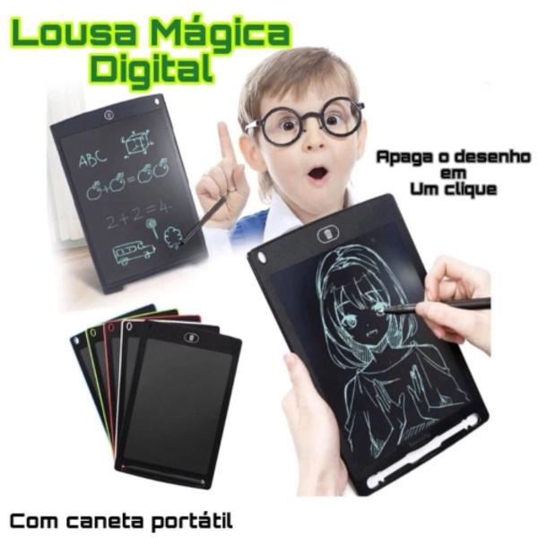 Imagem de Lousa Magica Infantil Digital 8,5 Lcd Tablet Desenho Preto