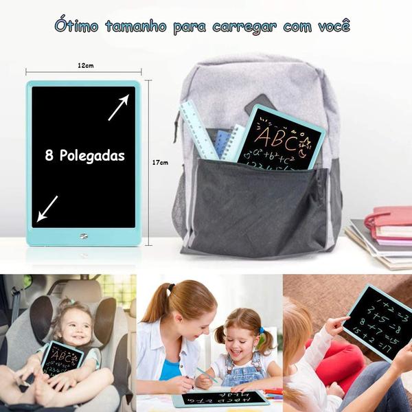 Imagem de Lousa Mágica Infantil Digital Escrever Desenho Estudar Preto