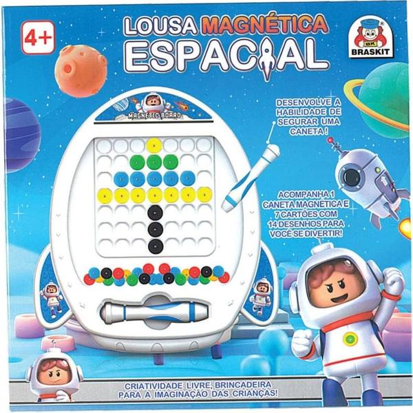 Imagem de Lousa Mágica Infantil Foguete Lousa Magnética Espacial - Braskit 150-5