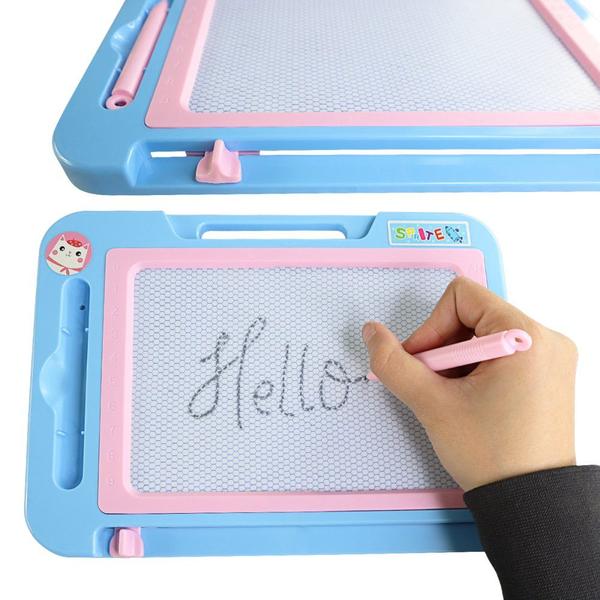 Imagem de Lousa Mágica Infantil Pequena Brinquedo Educativo Tablet Apagador Caneta Plástico p/ Escrever Desenhar Crianças Meninos Meninas