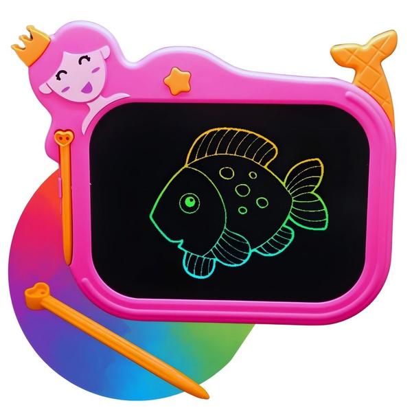 Imagem de Lousa Mágica Infantil Tablet Digital LCD 10” Com Caneta XTrad XZB-14 Cor:Laranja (LOUSAZXB14L)