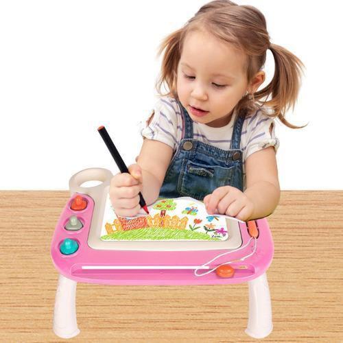 Imagem de Lousa Mágica Interativa Mesa Infantil Tablet Educativo Rosa