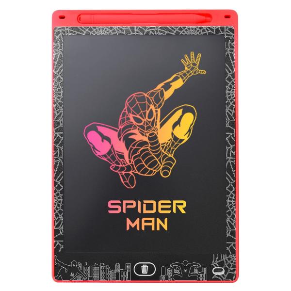 Imagem de Lousa Mágica LED homem aranha infantil tablet LCD + Caneta vermelho educativa criança menino