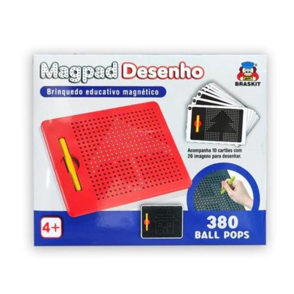 Imagem de Lousa Mágica Magpad Desenho Magnético Braskit 1509