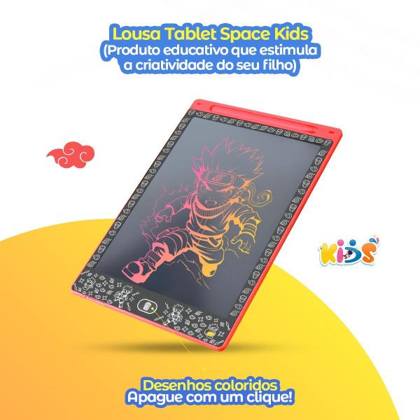 Imagem de Lousa Mágica naruto LED LCD tablet infantil preto + caneta adolescente presente menino original