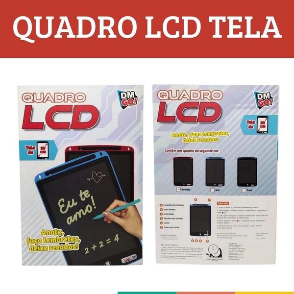 Imagem de Lousa Mágica Quadro Lcd Tela 30cm DMGO6386 Preto - Dm Brasil