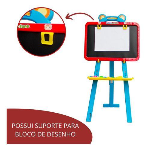 Imagem de Lousa Mágica Quadro Negro Com Pedestal Acessórios Importway