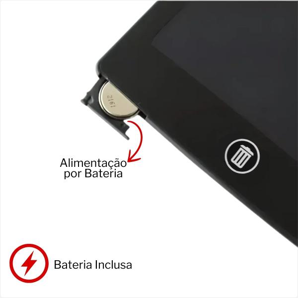 Imagem de Lousa Mágica Tablet Infantil Tela LCD 8,5'' Para Escrever e Desenhar