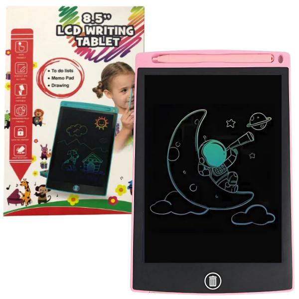 Imagem de Lousa Mágica Tela Lcd Tablet Infantil Escrever Desenhar Rosa Castela