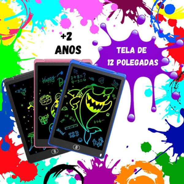 Imagem de Lousa Mágica Verde Infantil 12 Polegadas Lcd Digital Tablet