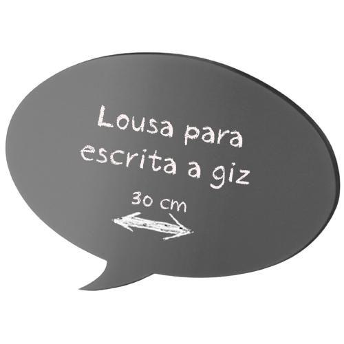 Imagem de Lousa Memo Blackboard decoração formato Fala 30cm Cortiarte