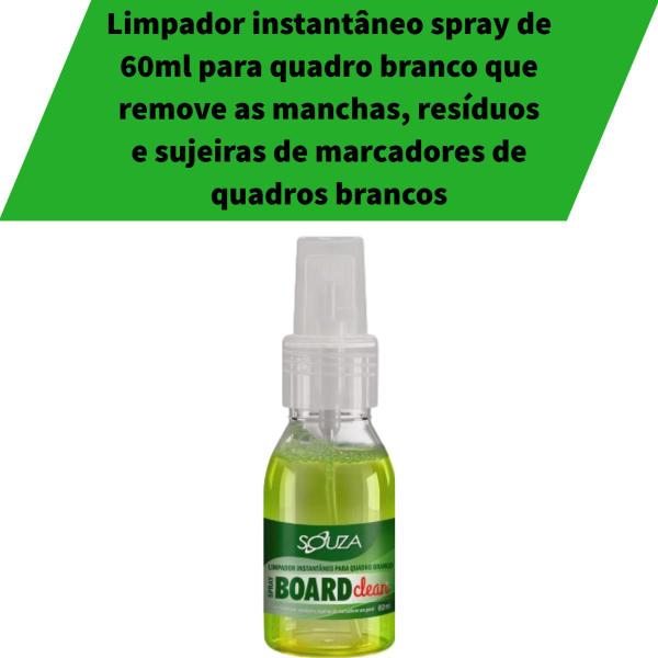 Imagem de Lousa Quadro Branco 60x40 Souza + Pinceis, Apagador e Spray