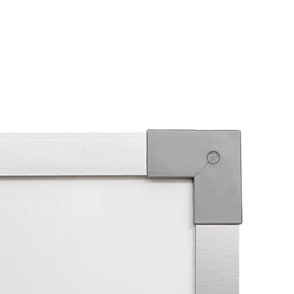 Imagem de Lousa quadro branco magnetico mdf soft prime aluminio 070 x 050 cm - stalo