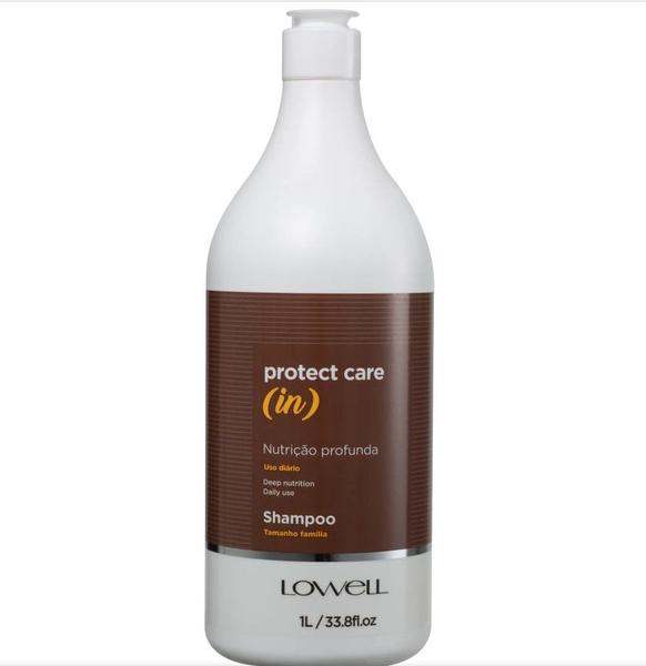 Imagem de Lowell Protect Care In Shampoo Condicionador Máscara Óleo Cabelos Ressecados Limpeza Nutrição Maciez Sem Frizz e Brilho