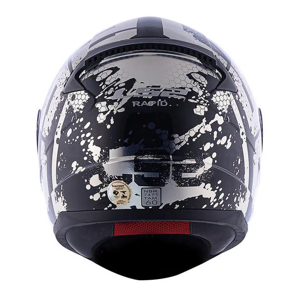 Imagem de Ls2 cap rapid ff353 spy blk/silver 64