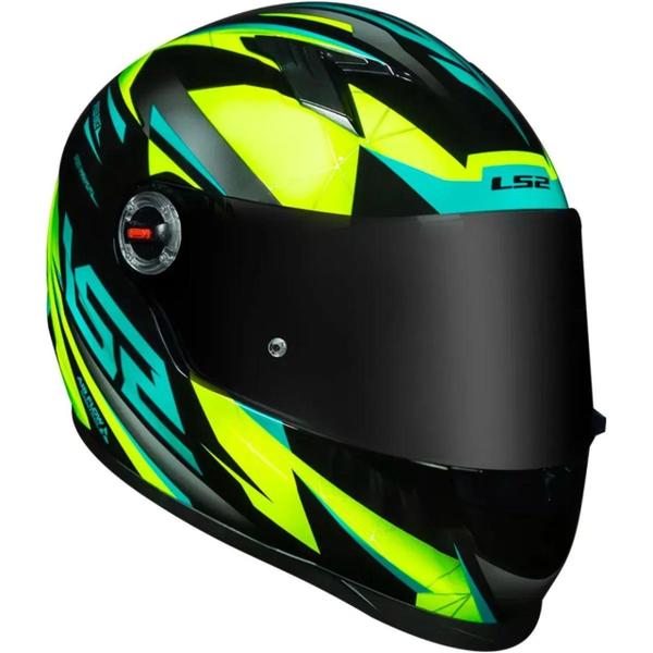 Imagem de Ls2 capacete ff358 draze black/hv-yellow/green 56/s