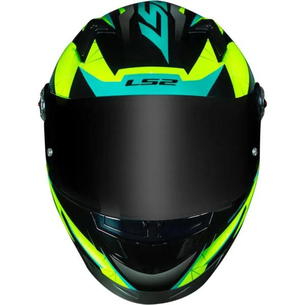 Imagem de Ls2 capacete ff358 draze black/hv-yellow/green 58/m