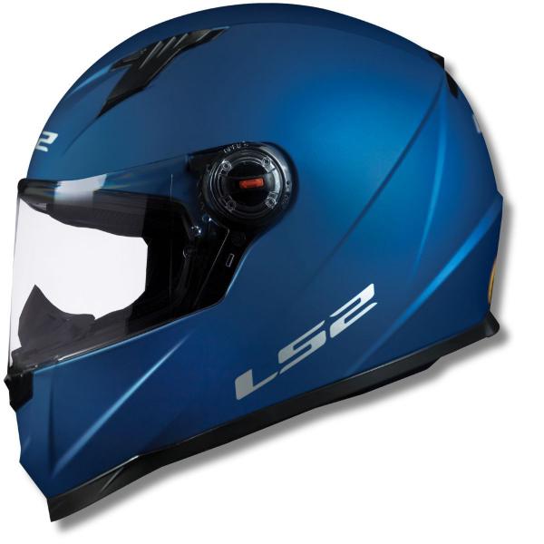 Imagem de Ls2 capacete ff358 monocolor matte blue motoqueiro azul