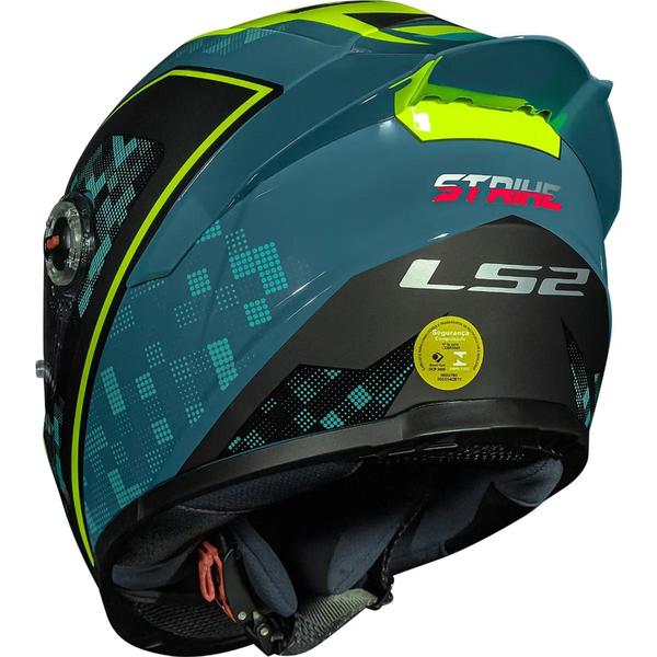 Imagem de Ls2 capacete ff358 s striker blue/hv yellow