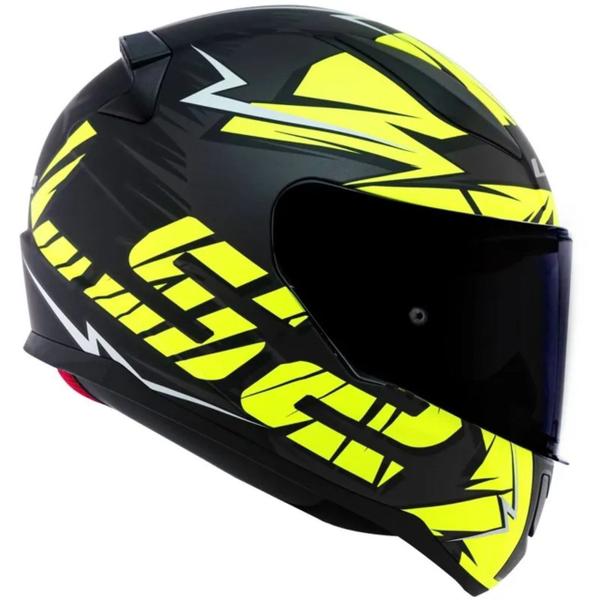 Imagem de Ls2 capacete rapid ff353 cromo matte blk/hi-vis ylw 56/s