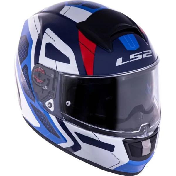 Imagem de Ls2 capacete vector evo ff397 interceptor blu/red 62/xl