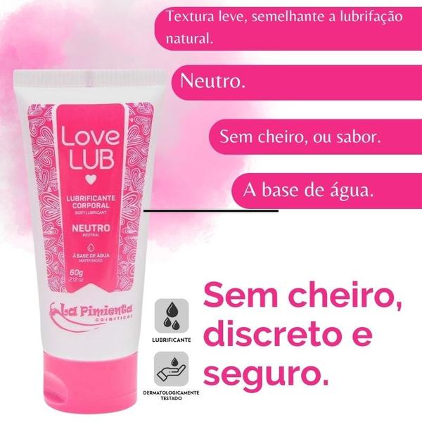 Imagem de Lubrificante Anal Vaginal Kit com 3 Love Lub Hot Ice e Neutro Produto Sex Shop