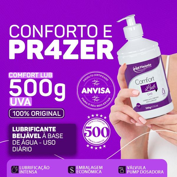 Imagem de LUBRIFICANTE COMFORT LUB 500g PARA SEXO ORAL VAGINAL E ANAL - LA PIMIENTA