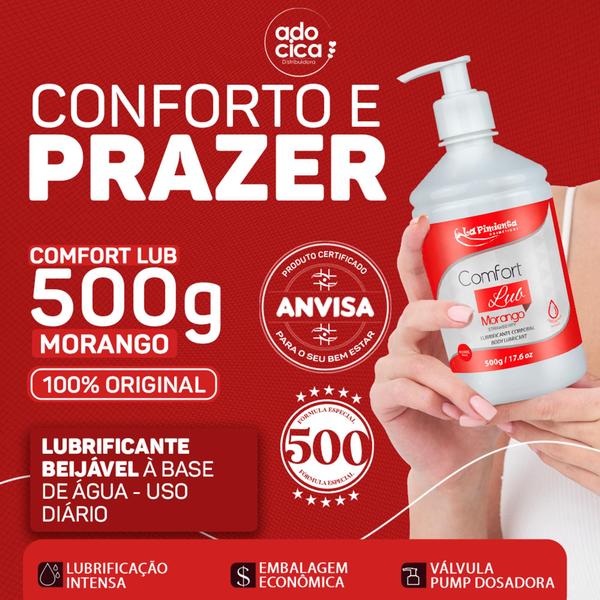 Imagem de LUBRIFICANTE COMFORT LUB 500g PARA SEXO ORAL VAGINAL E ANAL - LA PIMIENTA