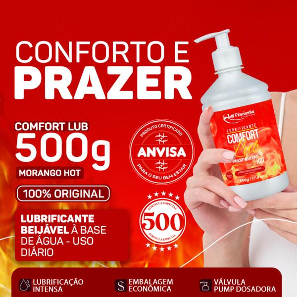 Imagem de LUBRIFICANTE COMFORT LUB 500g PARA SEXO ORAL VAGINAL E ANAL