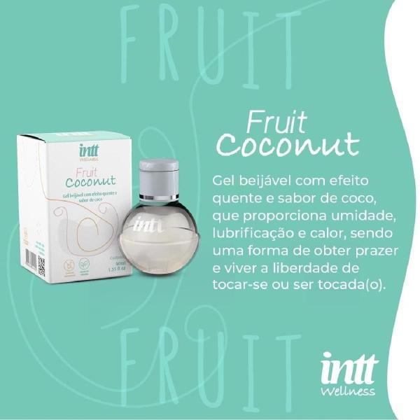 Imagem de Lubrificante Gel Beijável Efeito Quente Fruit Coconut 40ml