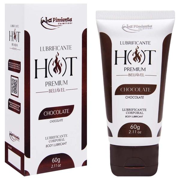 Imagem de Lubrificante Hot Premium Beijável Sabor, Aroma Chocolate 60G