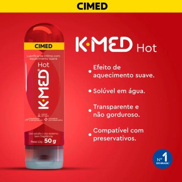 Imagem de Lubrificante Íntimo Em Gel K-Med Hot 200g - Cimed