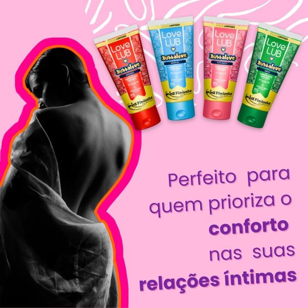 Imagem de Lubrificante Íntimo Gel Base Água Corporal 60g Bubbalove LoveLub Menta