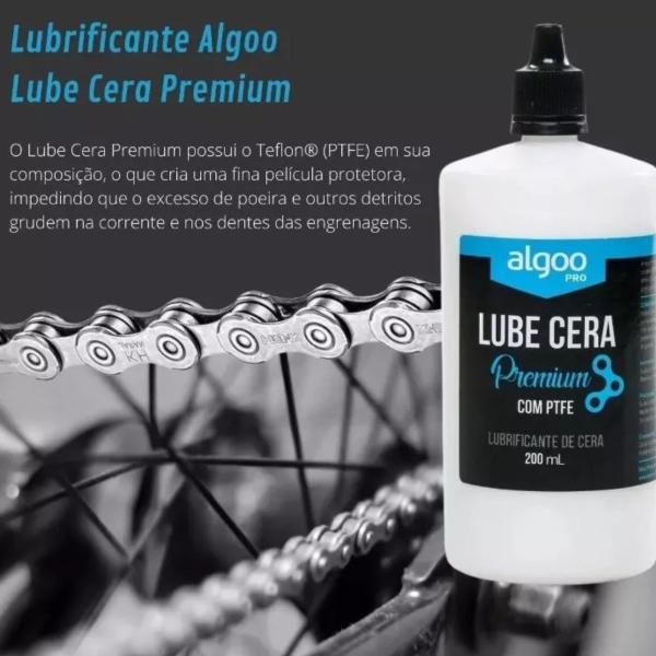 Imagem de Lubrificante Óleo Para Corrente Algoo Lube Cera Ptfe Premium 200 Ml 5 Unidades