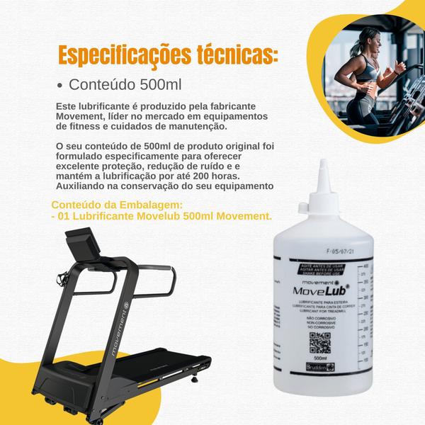 Imagem de Lubrificante Silicone Movelub Esteiras Movement 500ml