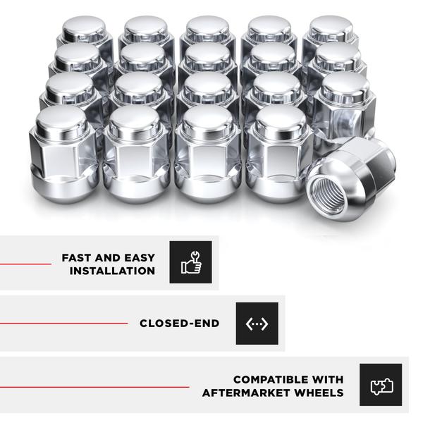 Imagem de Lug Nuts White Knight M12x1.5 para Honda e Acura (pacote com 20)