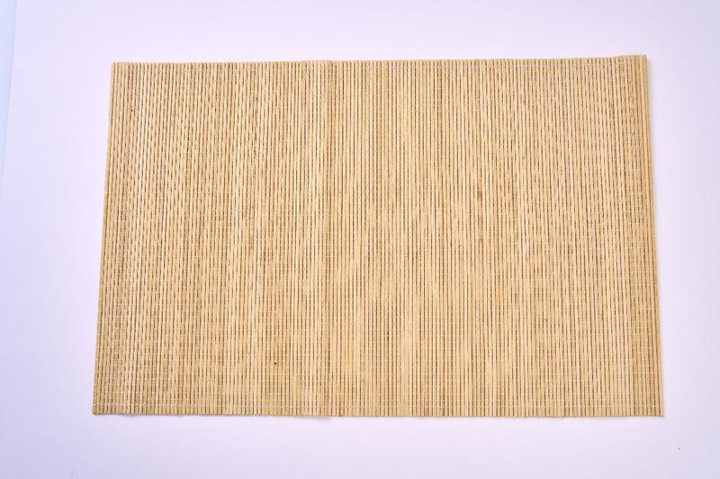 Imagem de Lugar Americano Bambu Esteira Cor Marfim 30x45Cm
