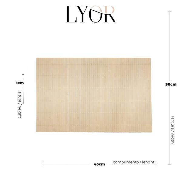 Lugar Americano Bambu Natural 30Cm X 45Cm - Lyor Imagem de Lugar Americano Bambu Natural 30Cm X 45Cm