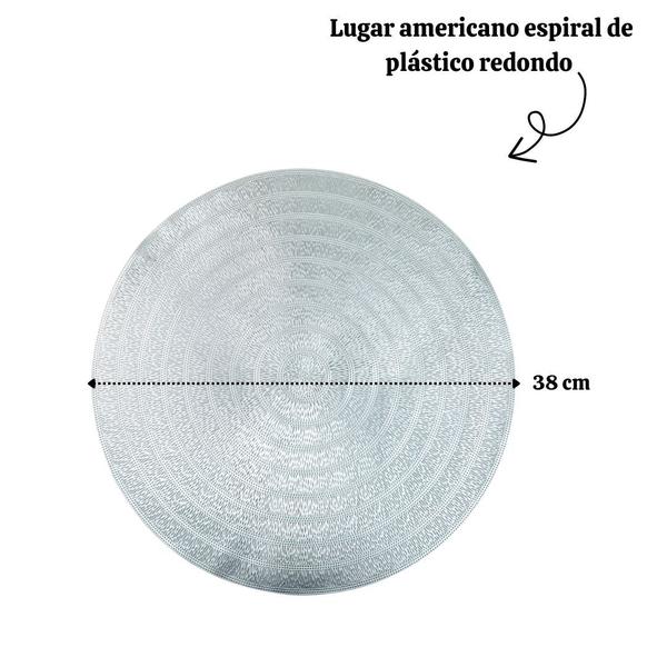 Imagem de Lugar Americano Espiral De Plástico Redondo 38cm