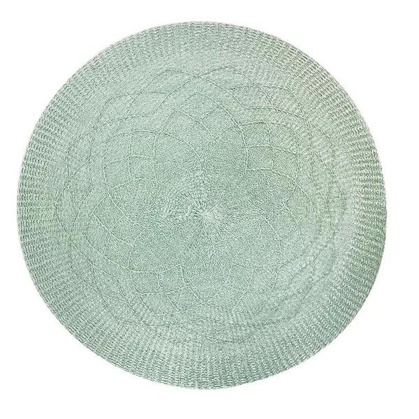 Imagem de Lugar Americano Redondo Crochet Verde Menta 38cm 1pç 812100134 - Yoi