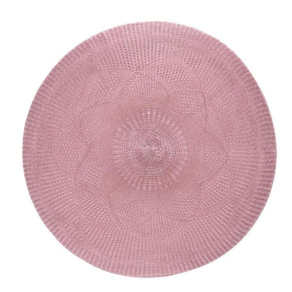 Imagem de Lugar americano redondo em poliéster Copa&Cia Serenity 38cm rosa vintage