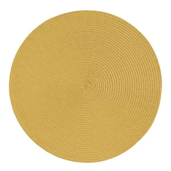 Lugar Americano Redondo Jolitex Mostarda 38Cm - Ind E Com Jolitex Ltda Imagem de Lugar Americano Redondo Jolitex Mostarda 38Cm