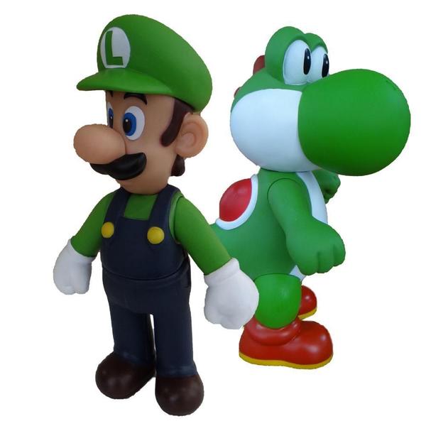 Imagem de Luigi E Yoshi - Kit 2 Bonecos Grandes