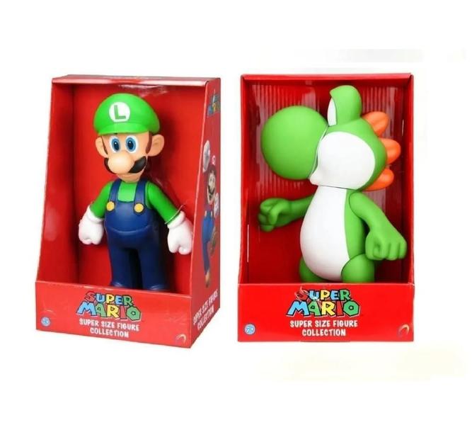 Imagem de Luigi E Yoshi - Kit 2 Bonecos Grandes