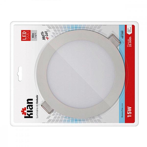 Imagem de Lumi Led Emb Red 15W 6000K 20Cm Kian