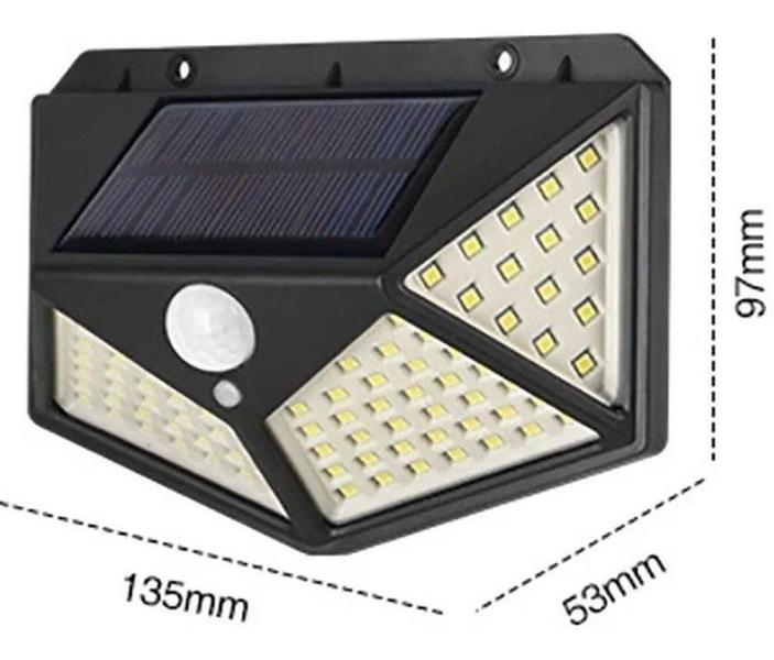 Imagem de Luminária 100 LEDs com Sensor de Presença - Tecnologia Moderna